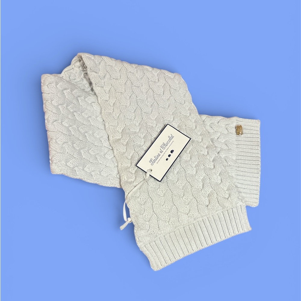 Tartine et Chocolat cable knit scarf